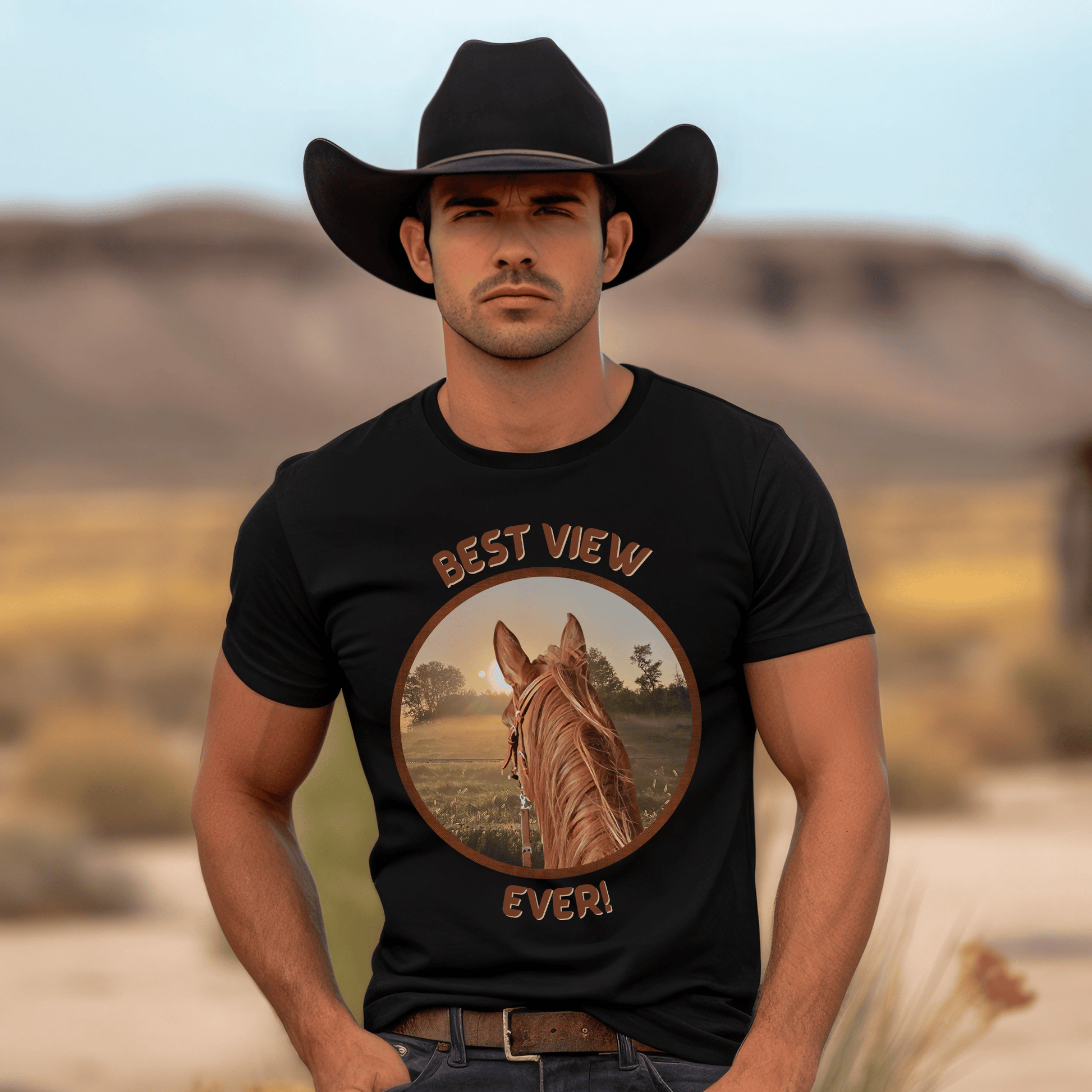 Horseback Riding T-shirt is designed for those who are crazy about horses. This comfortable crew neck shirt is perfect for horseback riding and showcases your love for these majestic animals. 