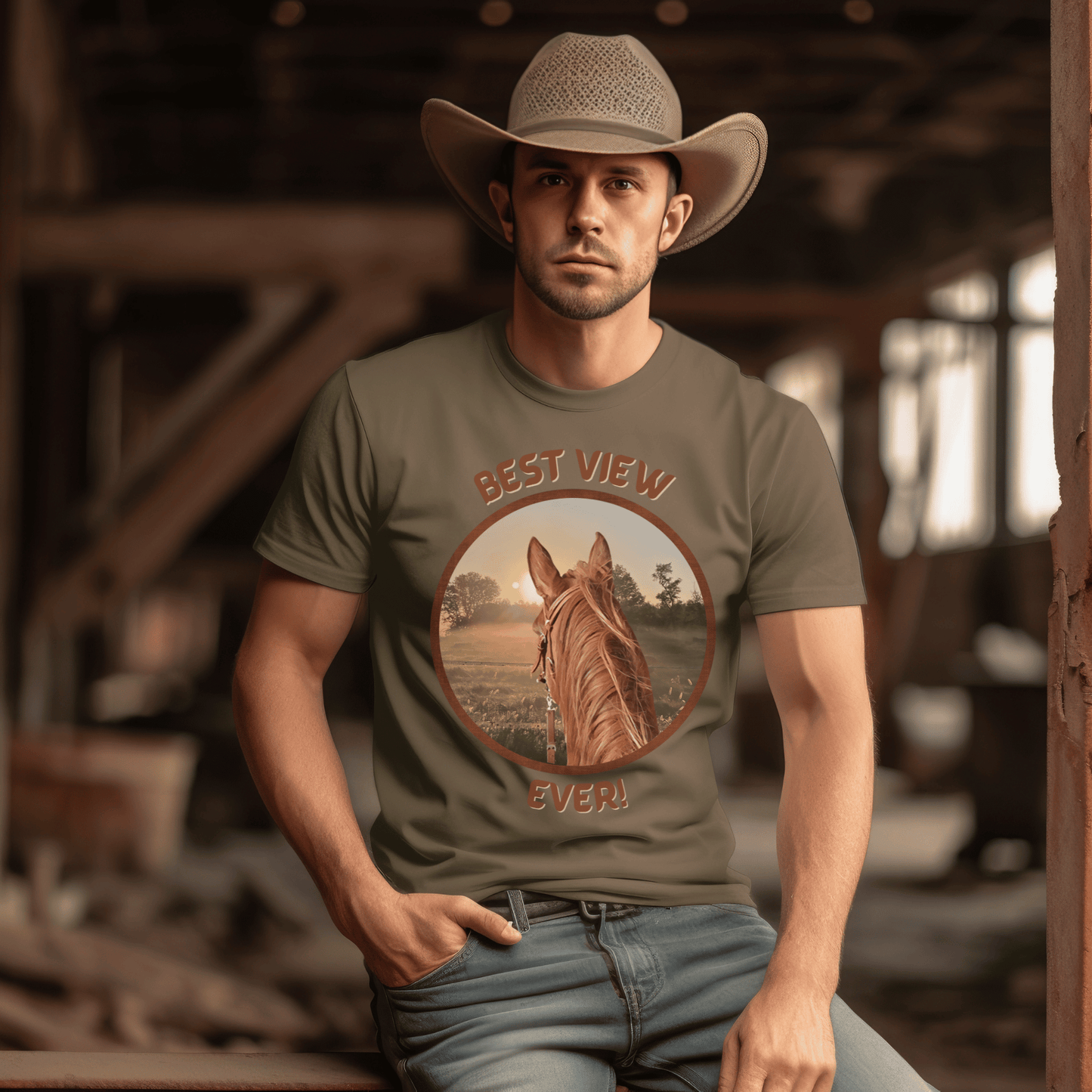 Horseback Riding T-shirt is designed for those who are crazy about horses. This comfortable crew neck shirt is perfect for horseback riding and showcases your love for these majestic animals. 