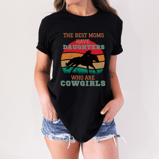 Cowgirls And Moms crew neck t-shirt