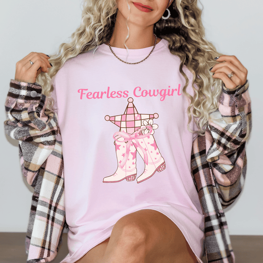 Disco Cowgirl themed design on a t-shirt.