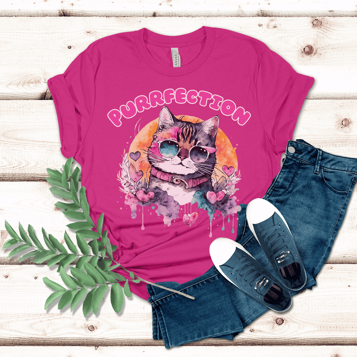 cute cat t-shirt that says Purfection is a must-have for any feline enthusiast.