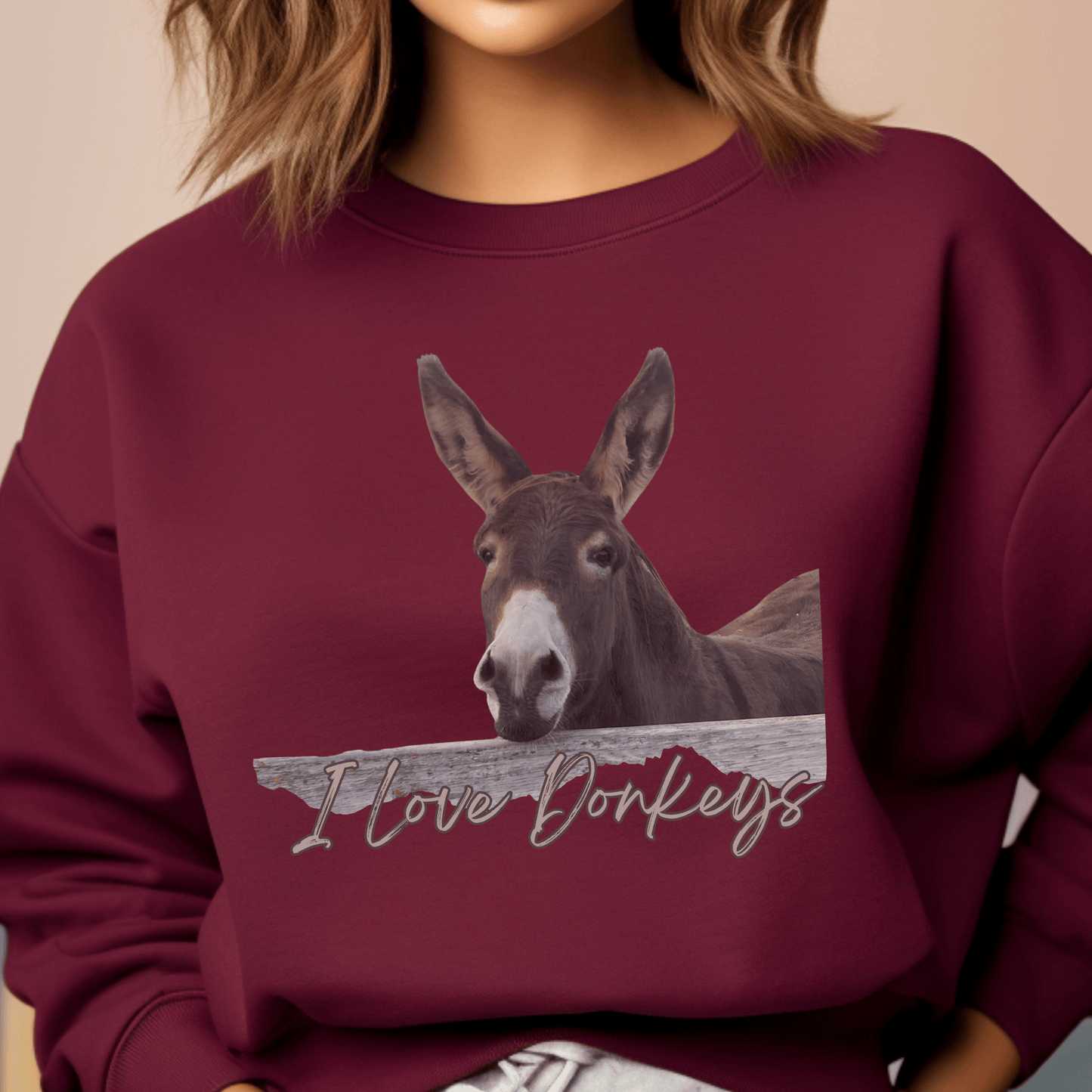 I love donkeys sweatshirt