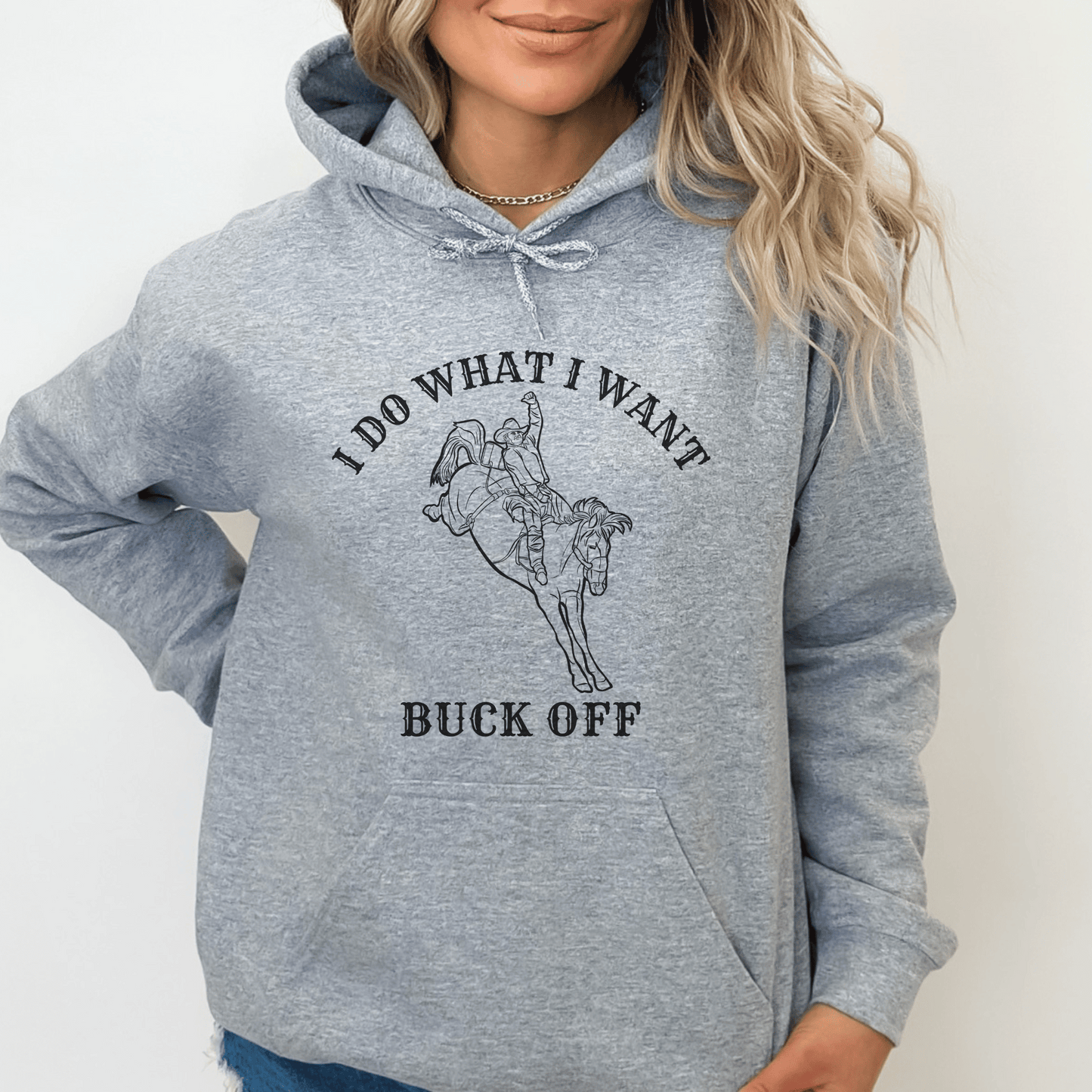 "New" I Do What I Want Hoodie Western  Horse Girl Saying