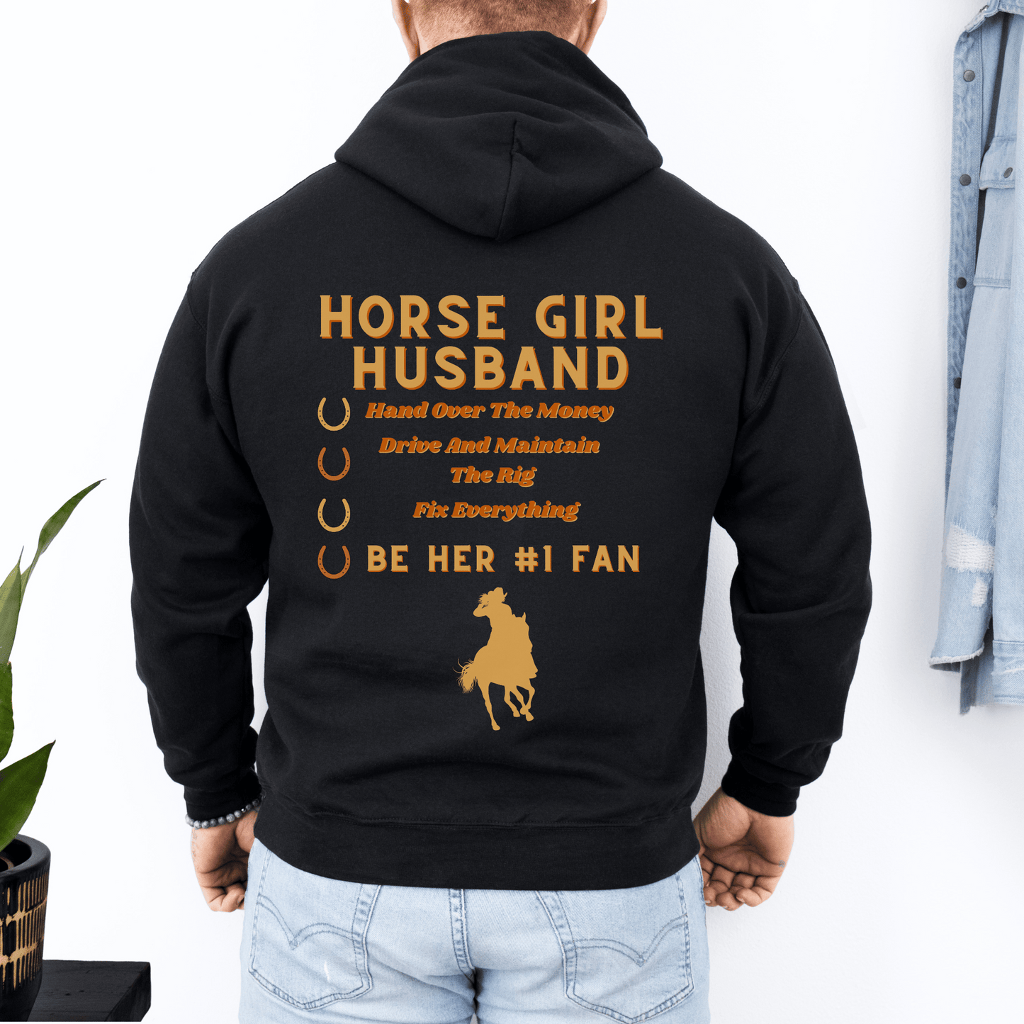 Horse Girl husband hoodie 