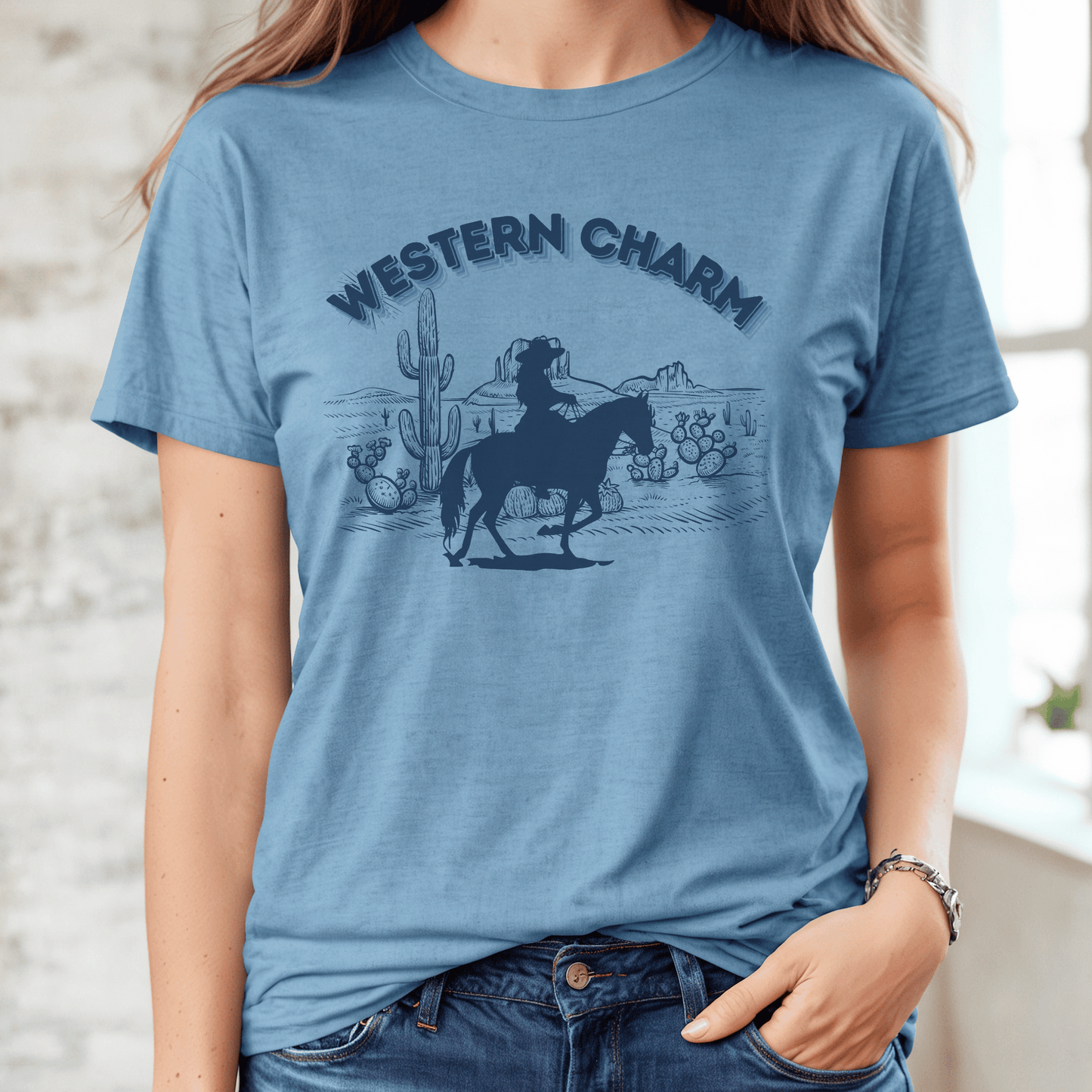 "New "Western Charm  T-Shirt