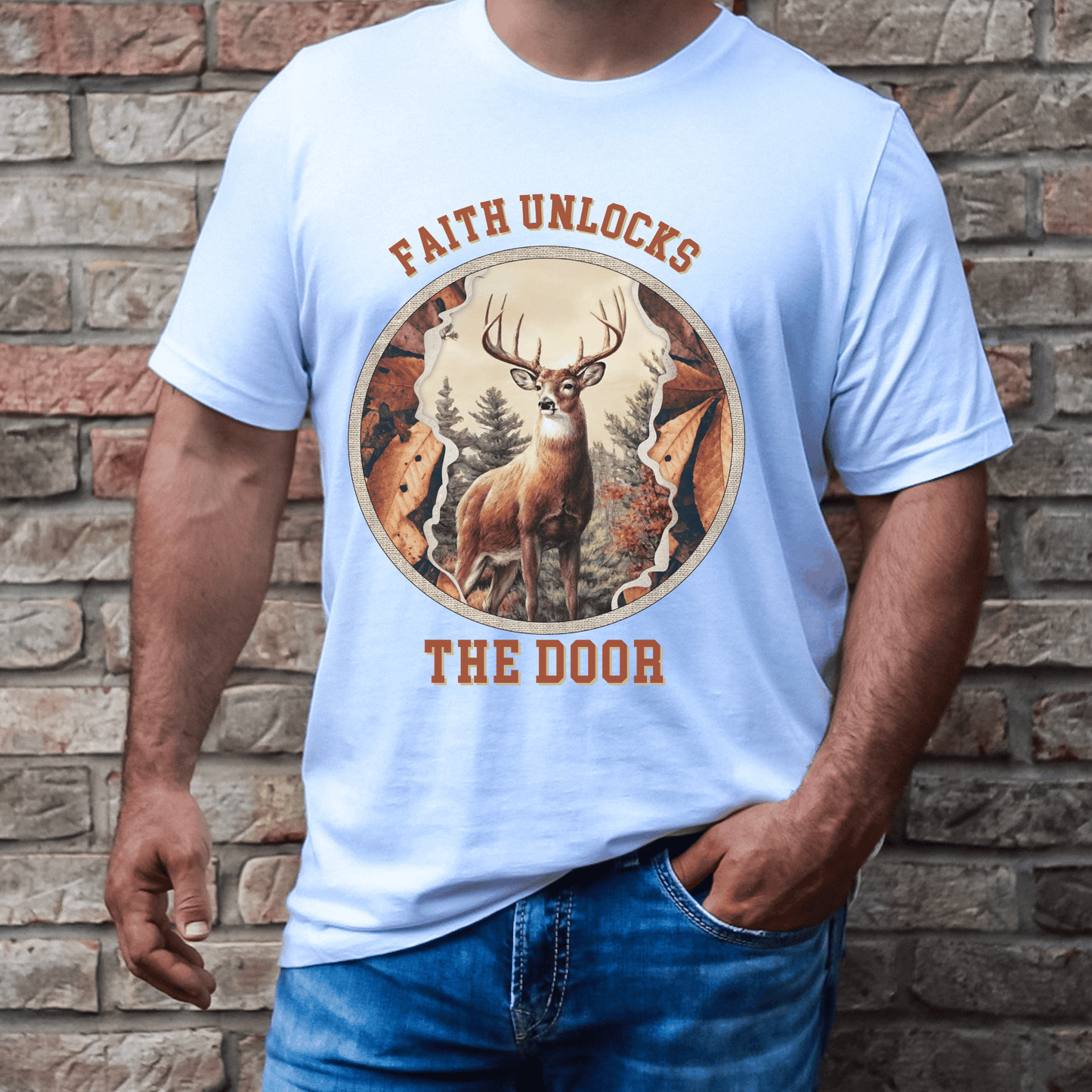 Faith-Inspired Buck Deer T-shirt