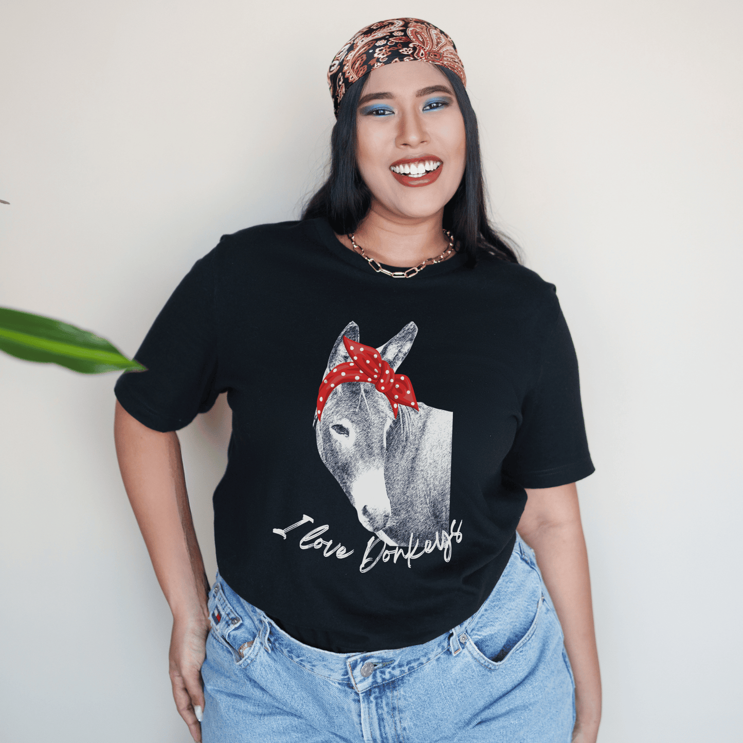  I Love Donkeys Shirt, the perfect gift for any donkey lover! Embrace your passion for these gentle creatures with our charming women's country life t-shirt. Crafted with soft and breathable fabric, this graphic tee guarantees comfort and style that will make you stand out.