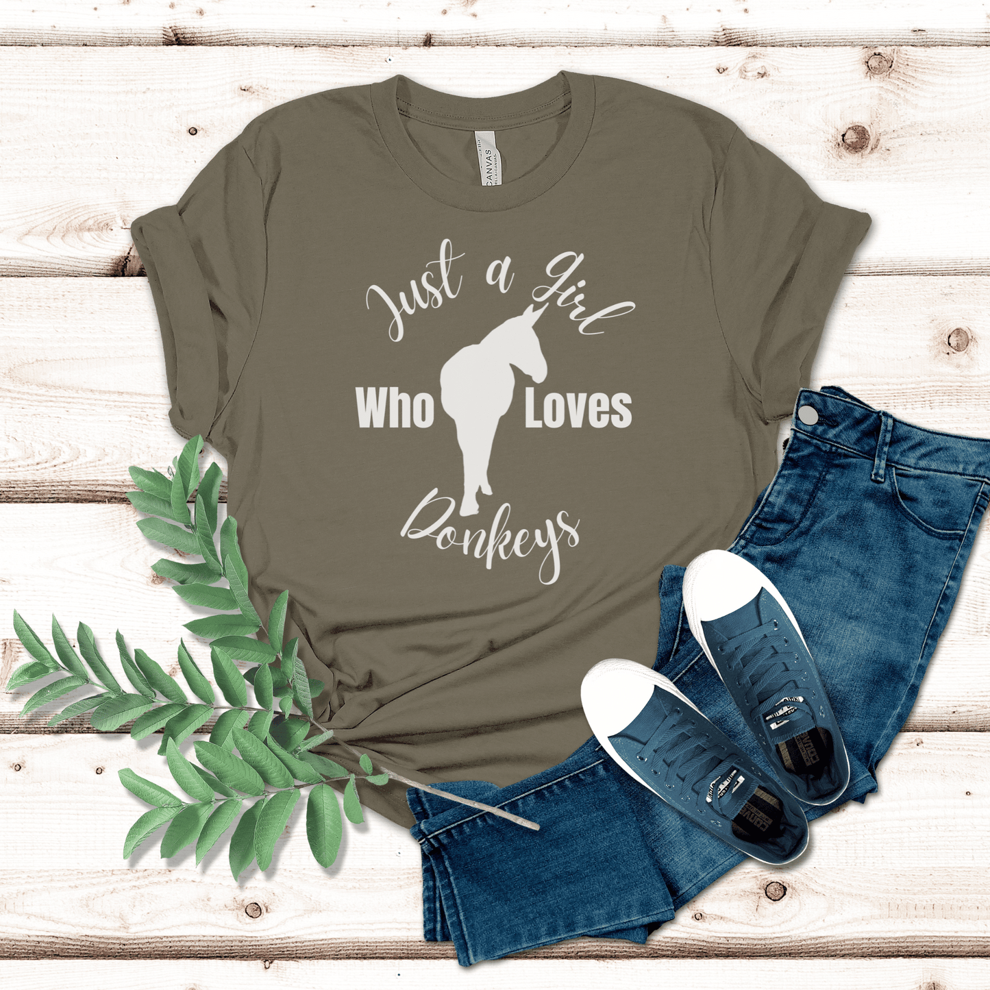 Are you a girl who loves Donkeys? Do you or know someone that loves of all things cute and fluffy, especially donkeys? This shirt is sure to be a hit . It makes you feel great letting the other donkey loving people in the world know you are a donkey lover too. This shirt will make you feel amazing and is so comfortable.