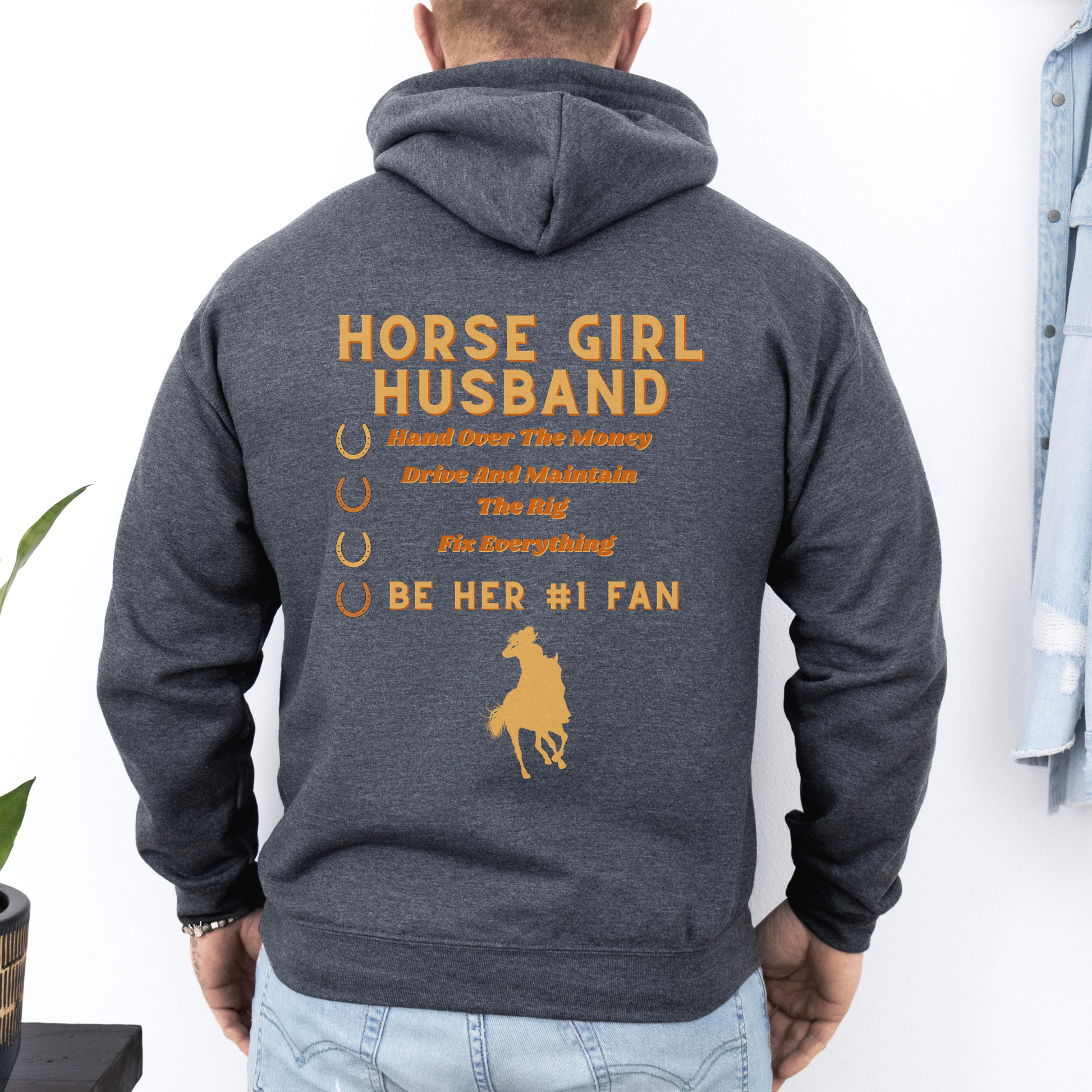 Horse Girl husband hoodie 