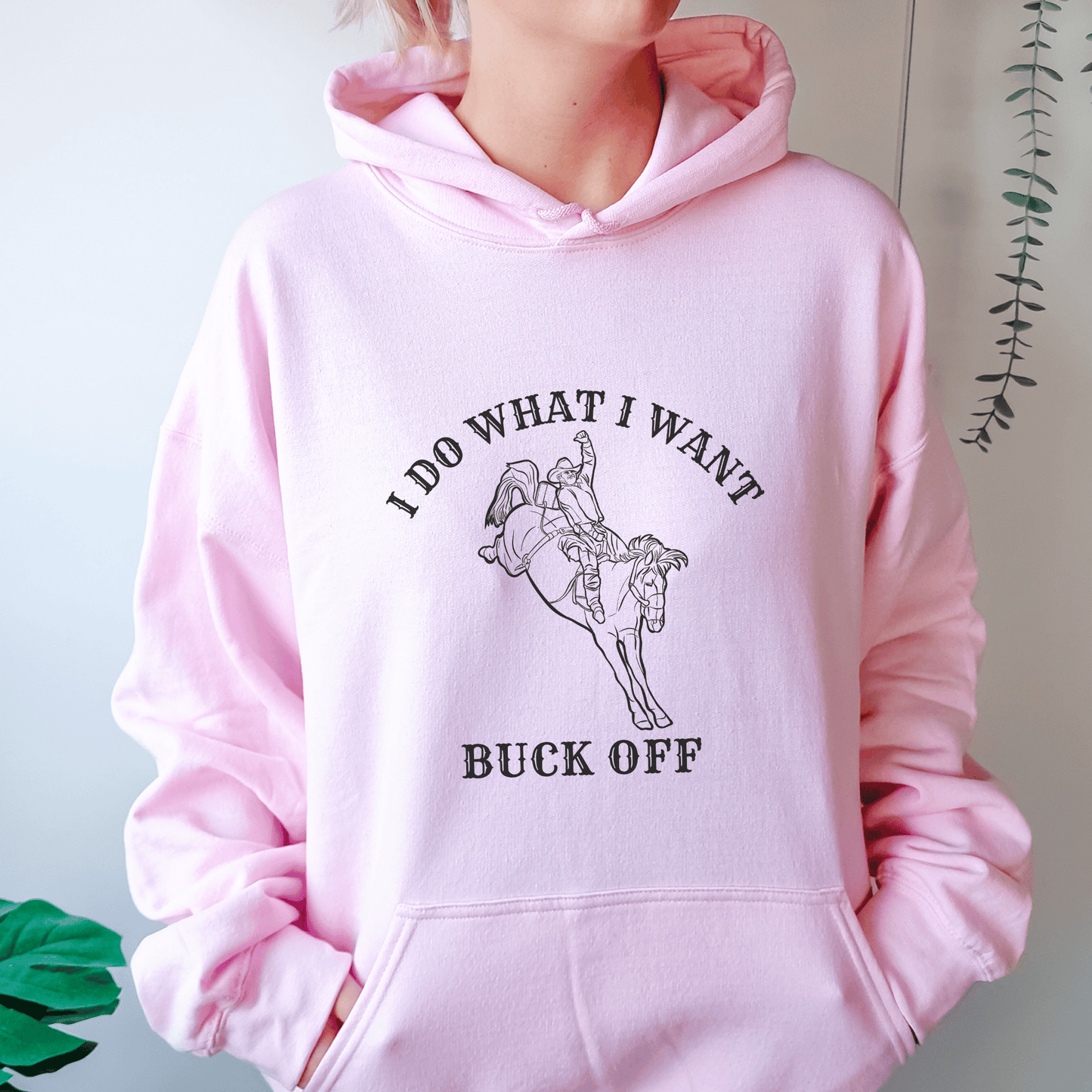 "New" I Do What I Want Hoodie Western  Horse Girl Saying