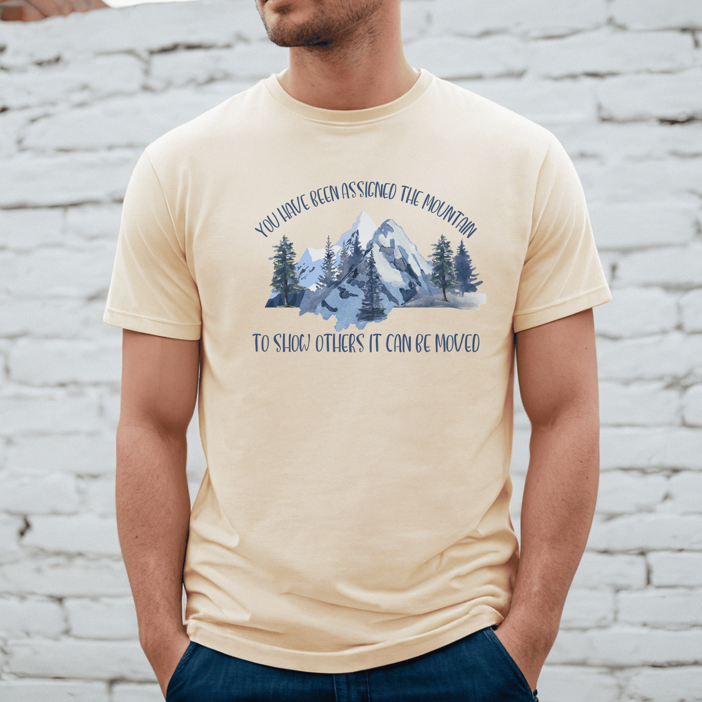 New Faith-based Mountain Scene Unisex T-Shirt