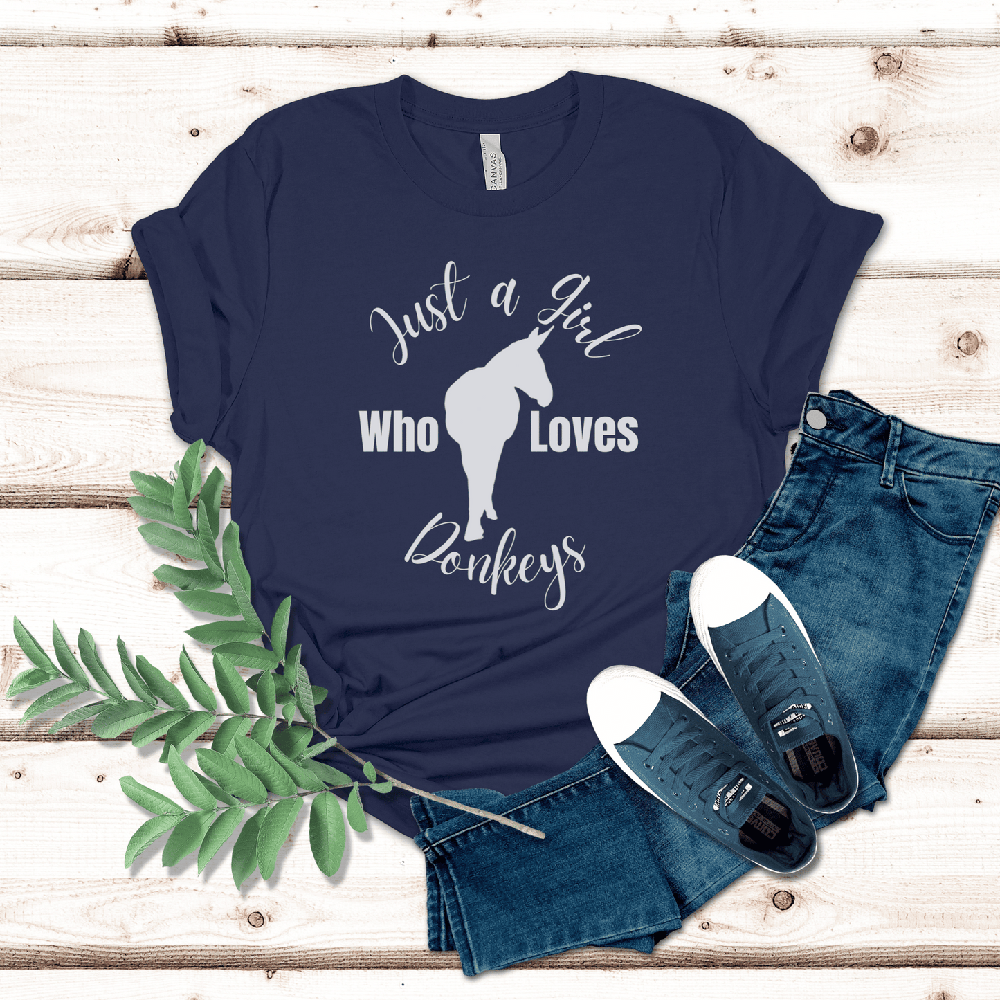 Are you a girl who loves Donkeys? Do you or know someone that loves of all things cute and fluffy, especially donkeys? This shirt is sure to be a hit . It makes you feel great letting the other donkey loving people in the world know you are a donkey lover too. This shirt will make you feel amazing and is so comfortable.