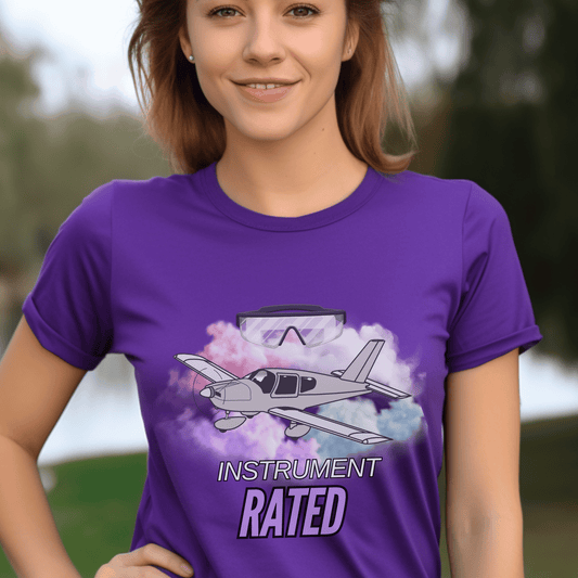 Instrument Rated  Flying T-shirt