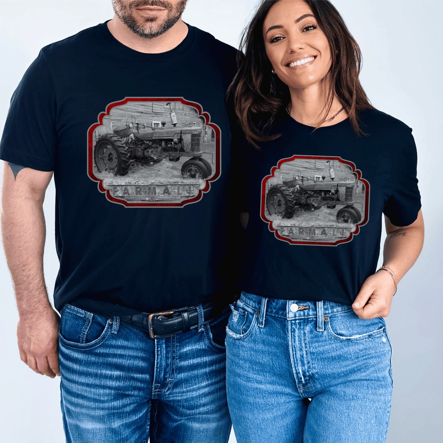 antique farm tractor design t-shirt! It's the perfect way to add a little country flair to your look.