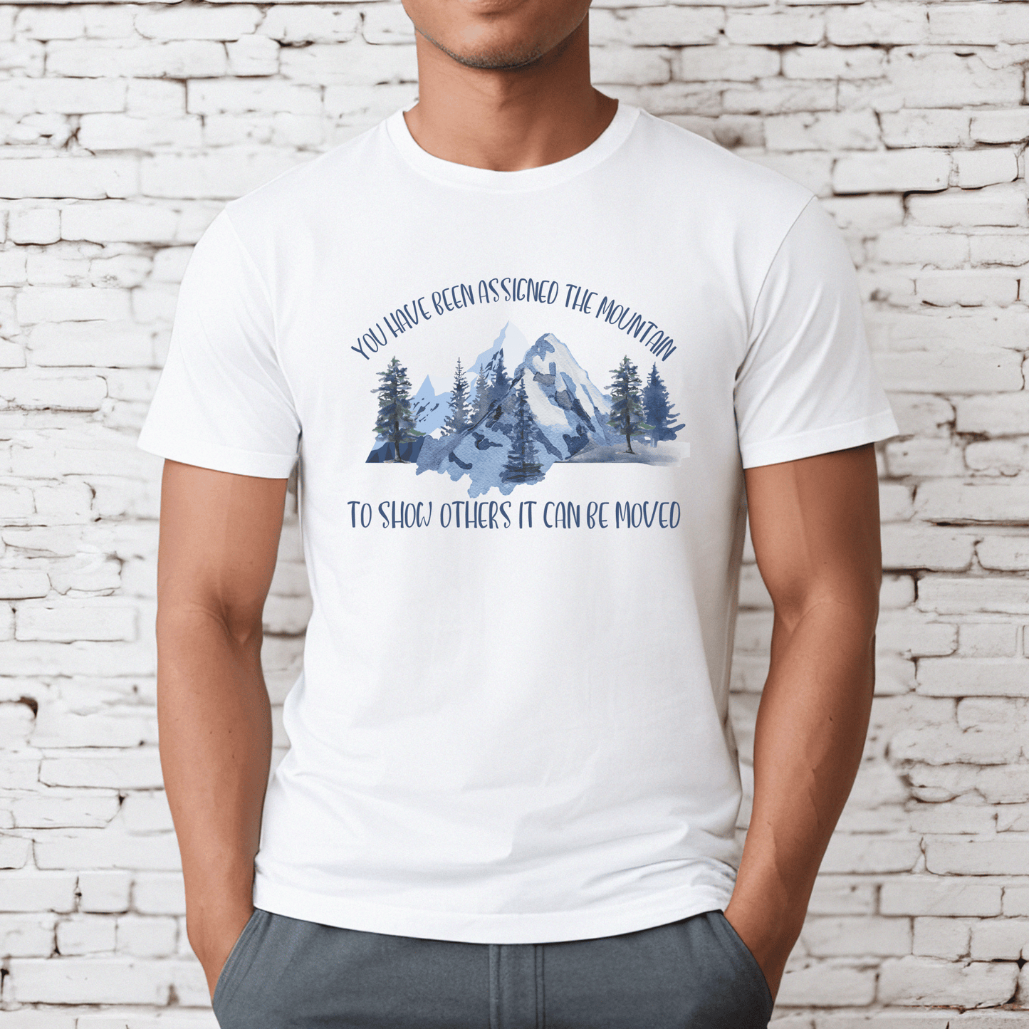 New Faith-based Mountain Scene Unisex T-Shirt