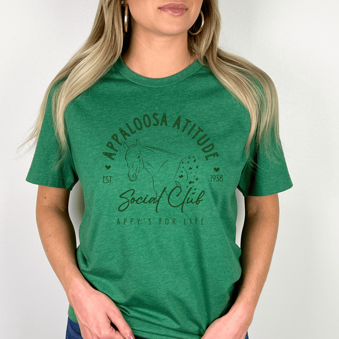 "New" Appaloosa Attitude Unisex Short Sleeve Tee - Social Club Design