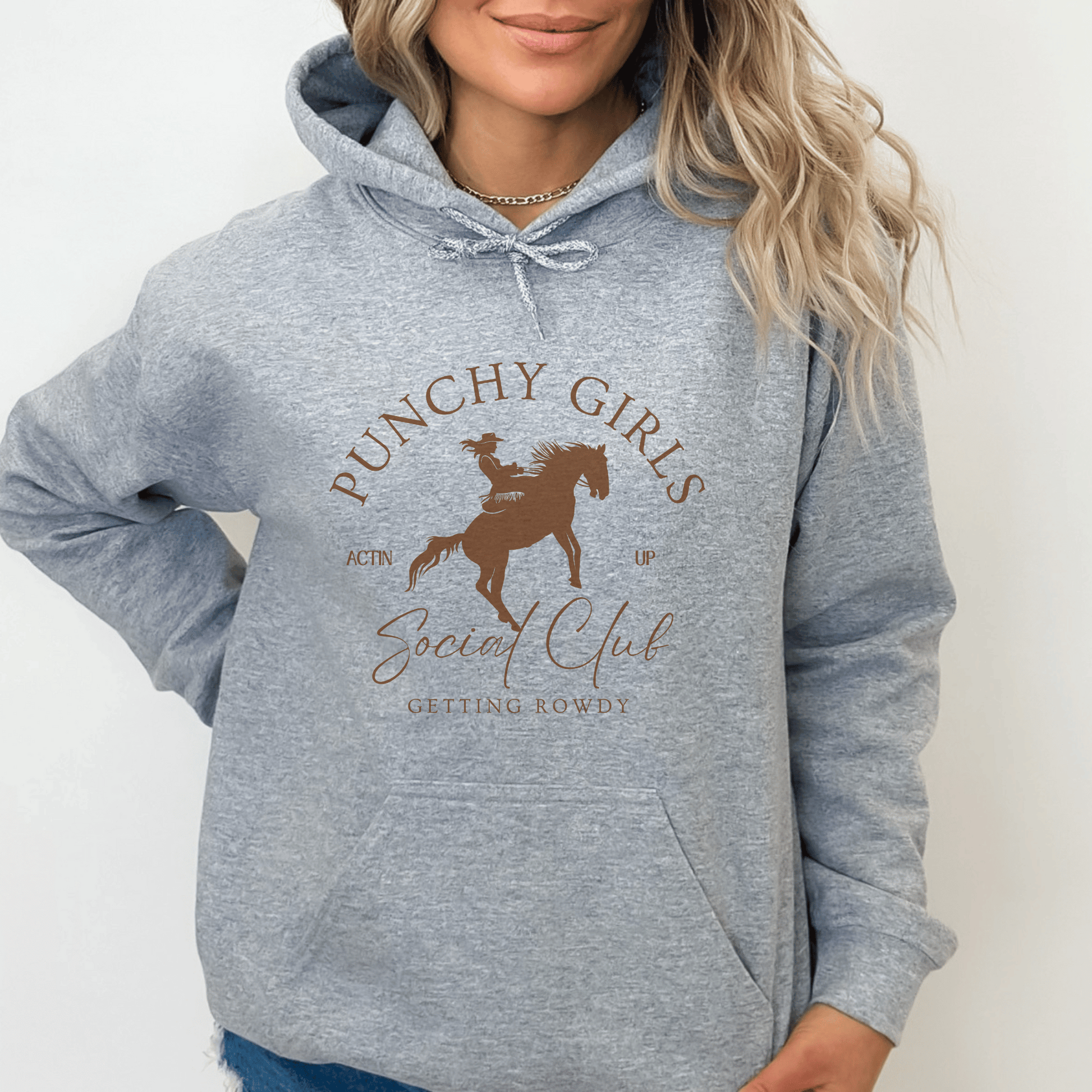 Punchy Cowgirl Sayings Hoodie Social Club sweatshirt.