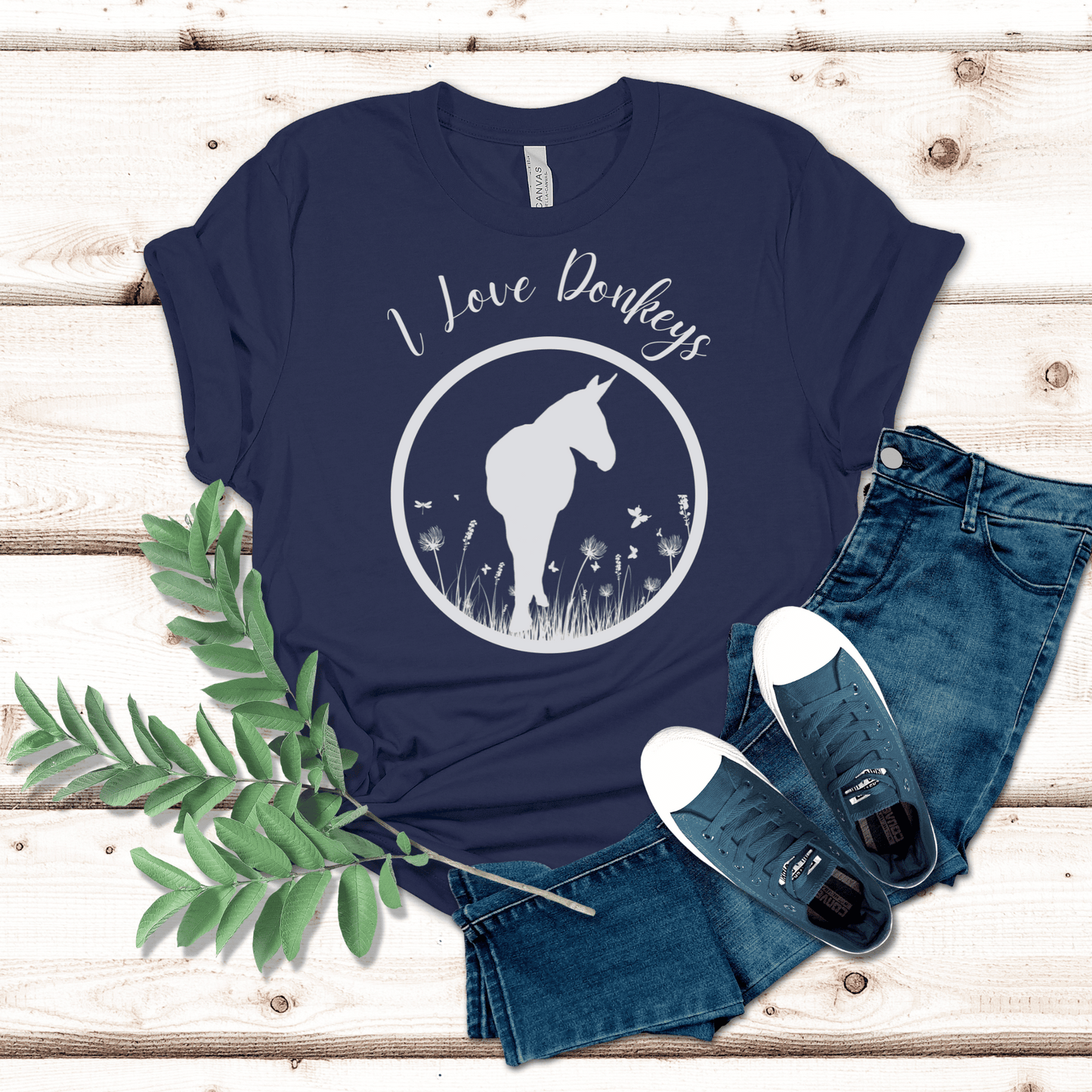 I love donkeys t-shirt is perfect for going anywhere or hanging out with your donkeys. This trend setting donkey design will make a great addition to your wardrobe and a unique gift for that special donkey loving person in your life. Everyone needs the perfect t-shirt to complement an everyday, laid-back look. The ideal top for so many occasions, this lightweight cotton tee will keep you comfy and looking smart.