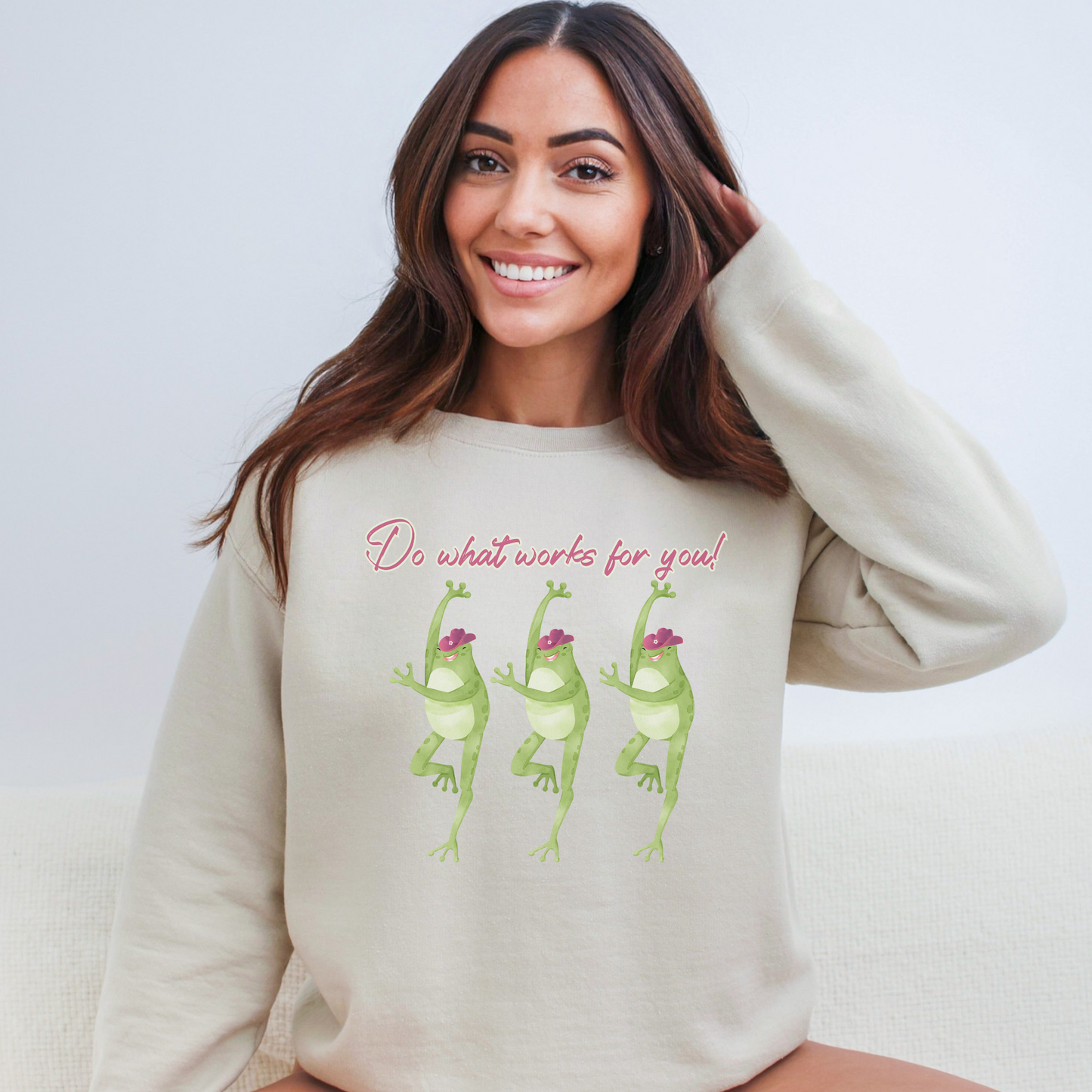 Whimsical Dancing Frogs Sweatshirt