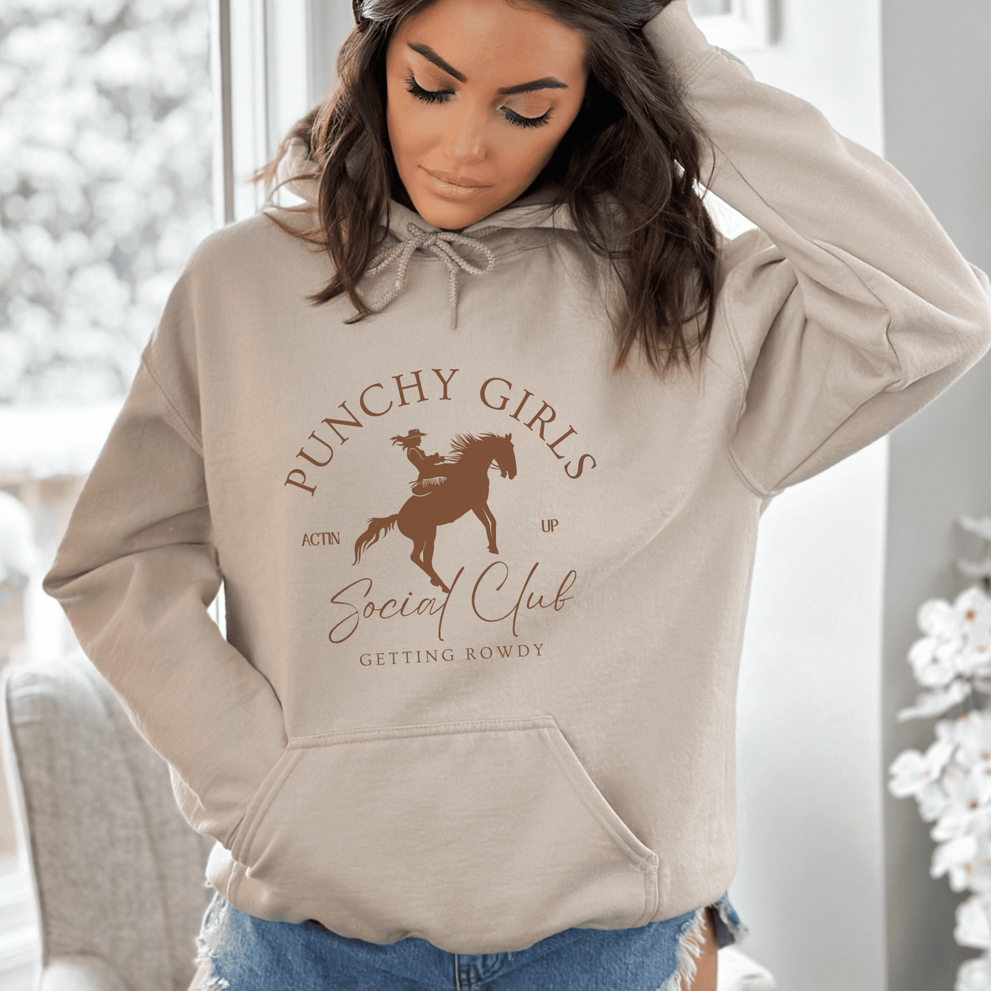 Punchy Cowgirl Sayings Hoodie Social Club sweatshirt.