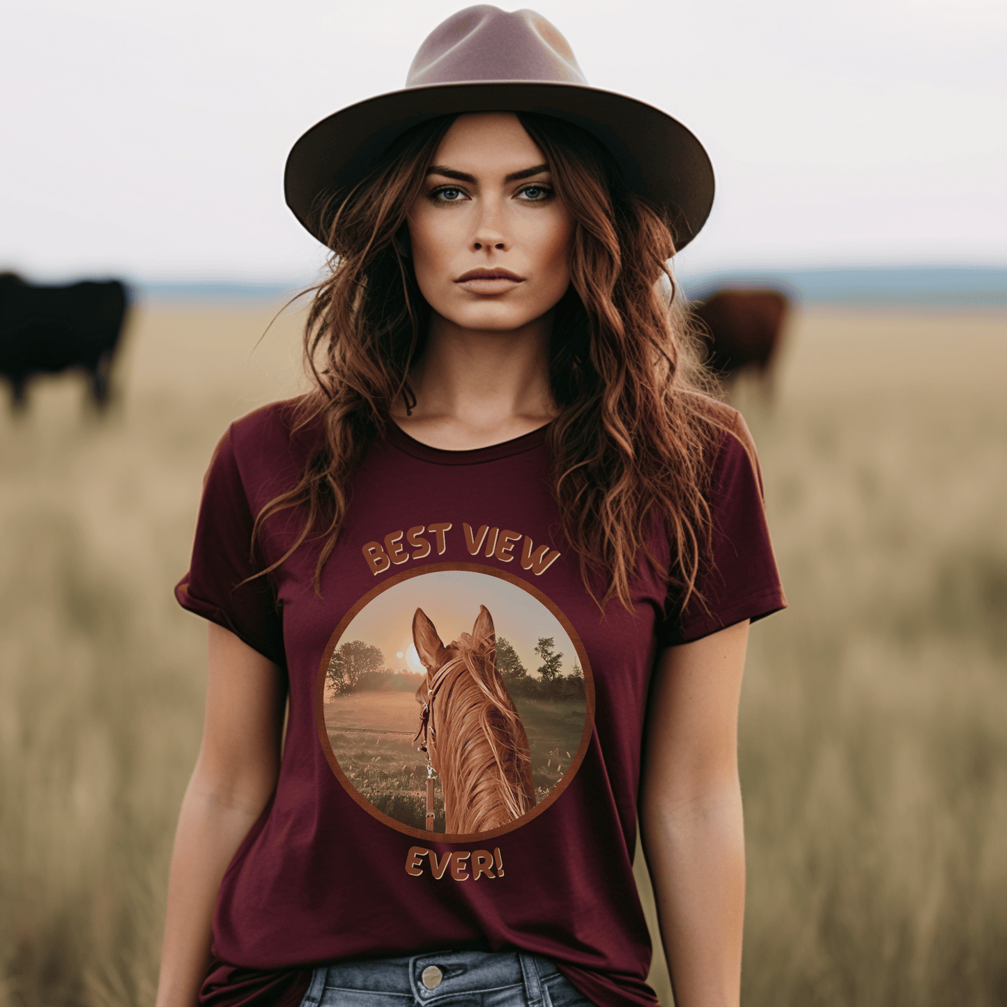 Horseback Riding T-shirt is designed for those who are crazy about horses. This comfortable crew neck shirt is perfect for horseback riding and showcases your love for these majestic animals. 