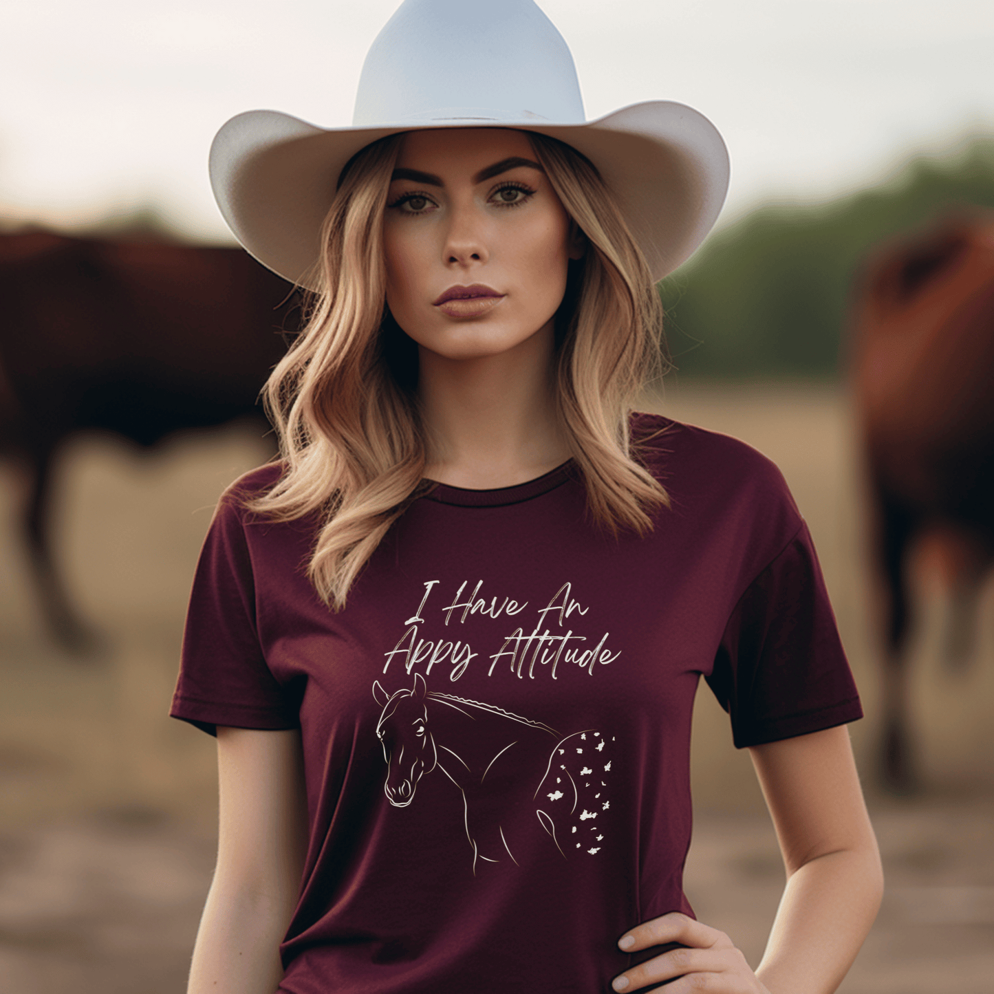 Do you have an Appaloosa horse attitude or know someone who does ? Then this shirt is for you , it makes a great gift for that horse girl.