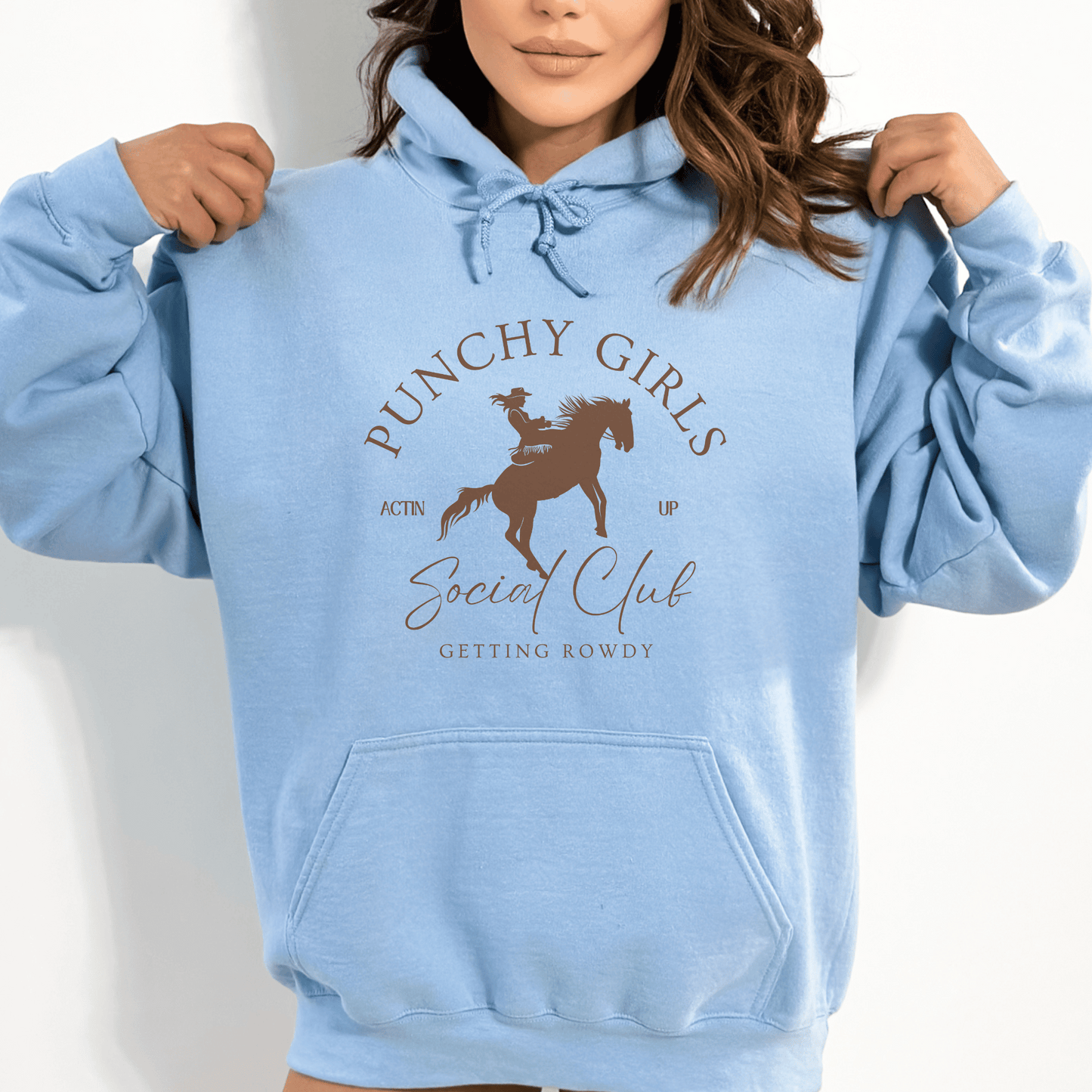 Punchy Cowgirl Sayings Hoodie Social Club sweatshirt.