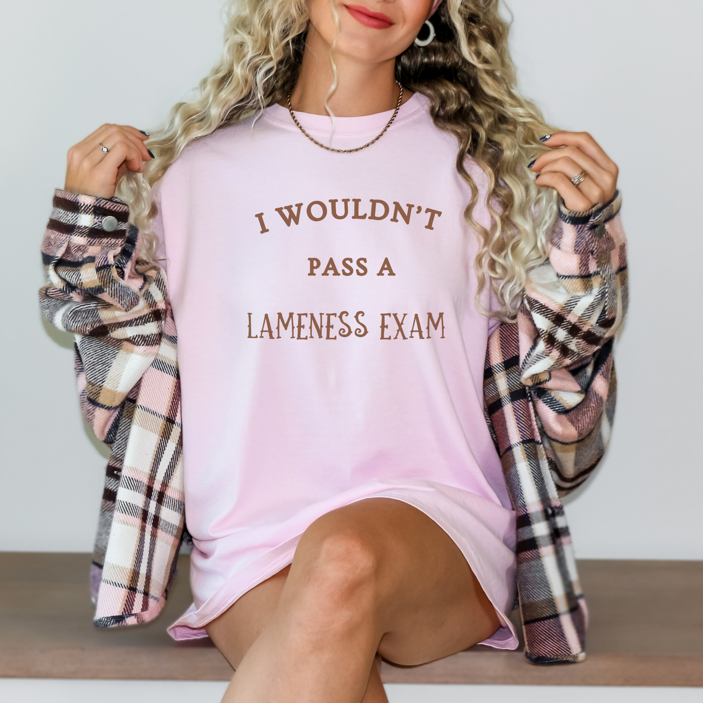 "New" Wouldn't Pass A Lameness Exam T-shirt Horse Girl Saying