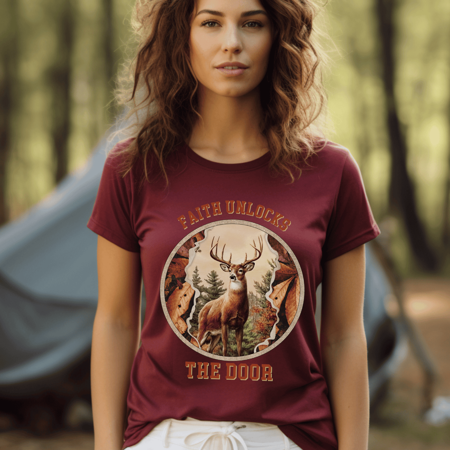 Faith-Inspired Buck Deer T-shirt