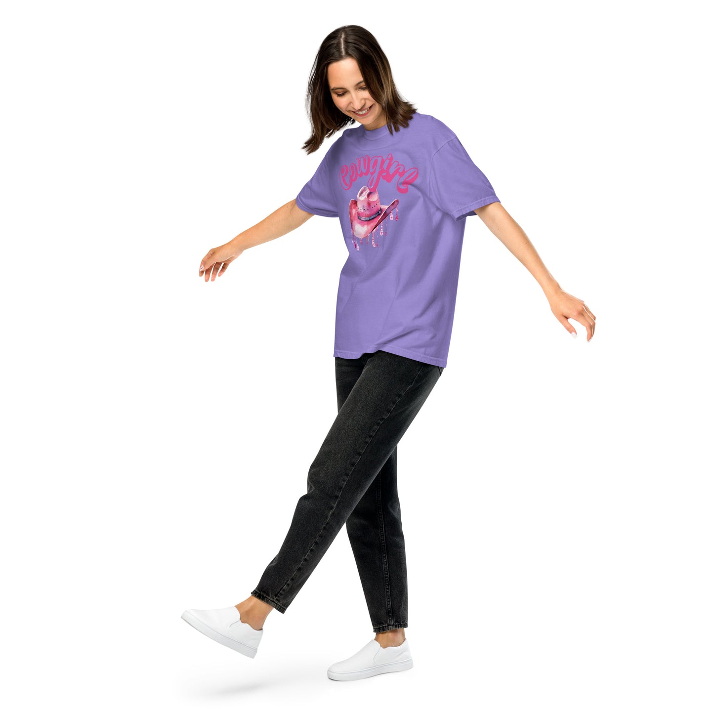 Sparkly Drip Cowgirl T-Shirt (part of lounge wear set)