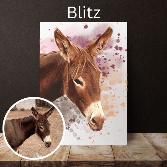 Personalized Custom Digital  Pet Portrait