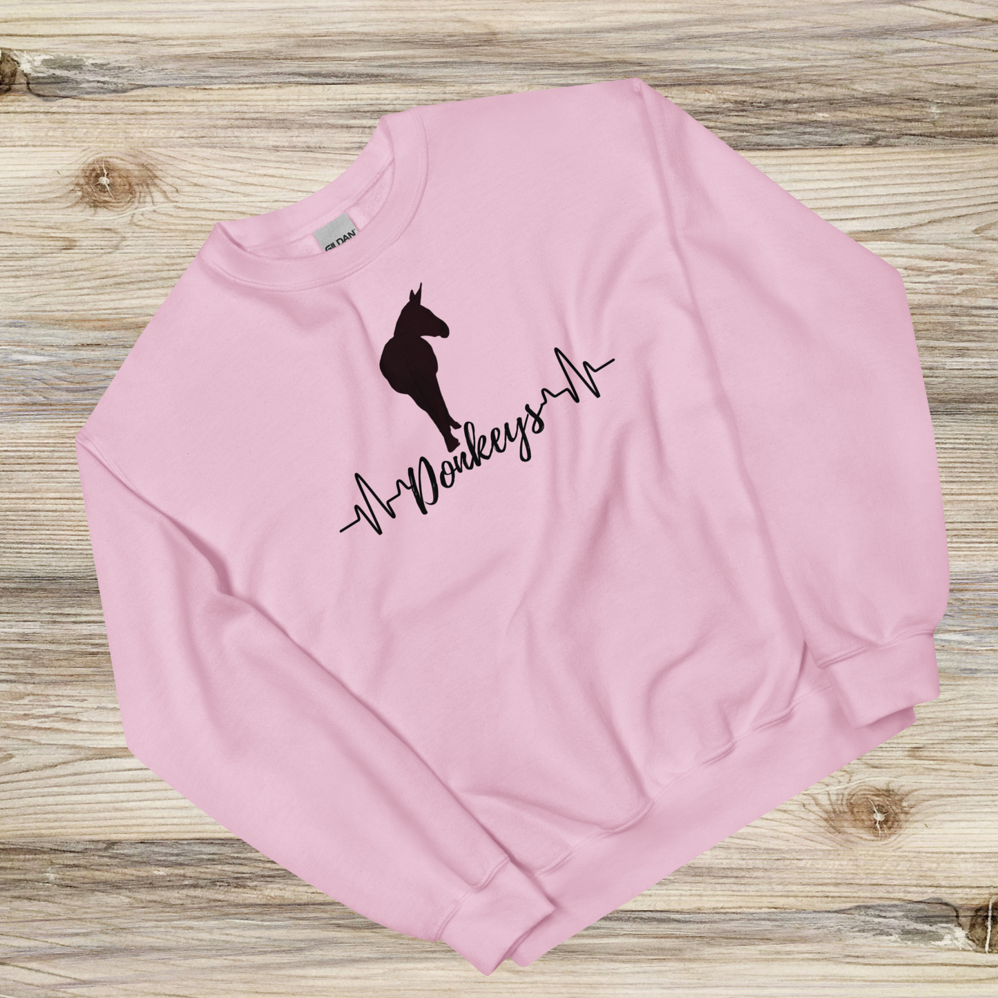 Donkey heartbeat sweatshirt